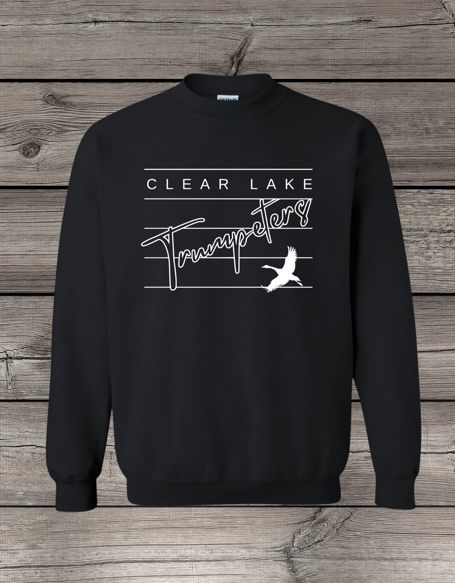 Clearlake Trumpeters Crewneck Sweatshirt | School Spirit Wear | Youth & Adult Sizes | Lined
