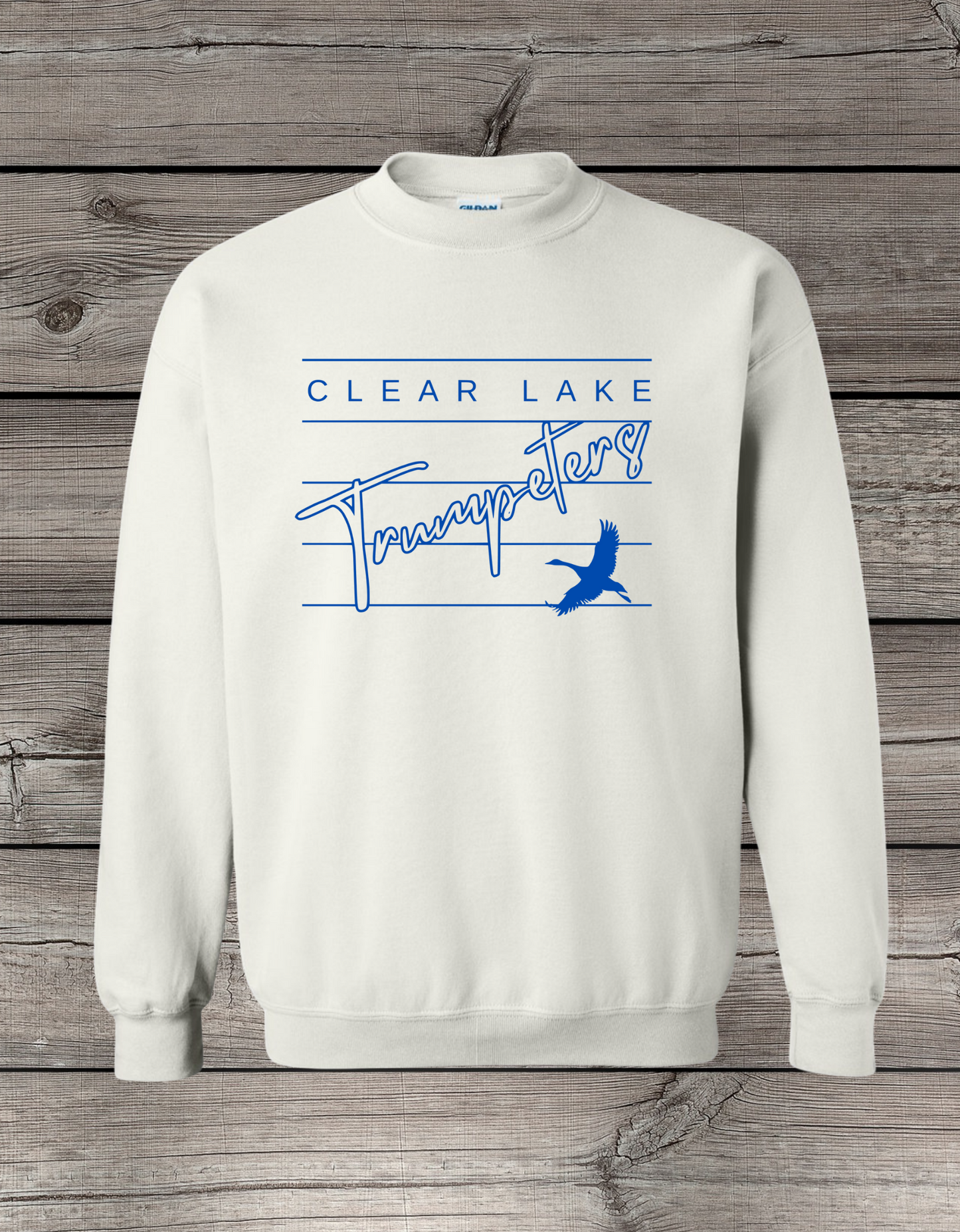 Clearlake Trumpeters Crewneck Sweatshirt | School Spirit Wear | Youth & Adult Sizes | Lined
