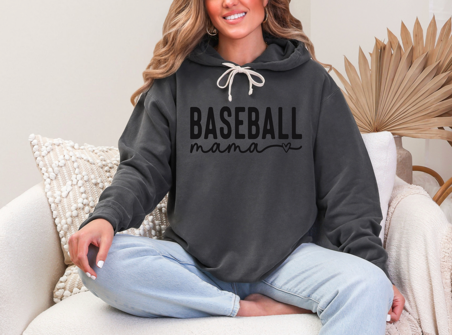 Baseball/Softball Mama Sweatshirt – Comfort Colors Hoodie