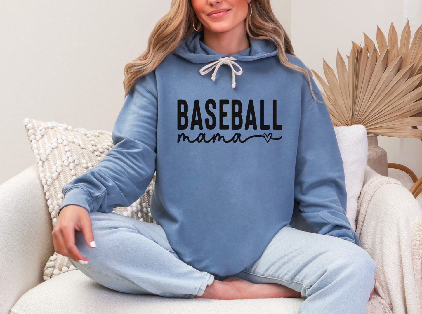 Baseball/Softball Mama Sweatshirt – Comfort Colors Hoodie