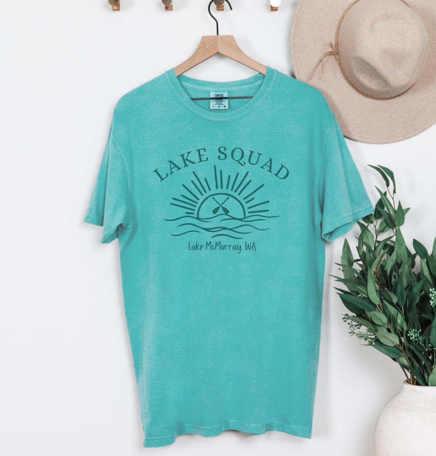 Lake Squad Comfort Colors T-Shirt – Big Lake, Lake Cavanaugh, or Lake McMurray