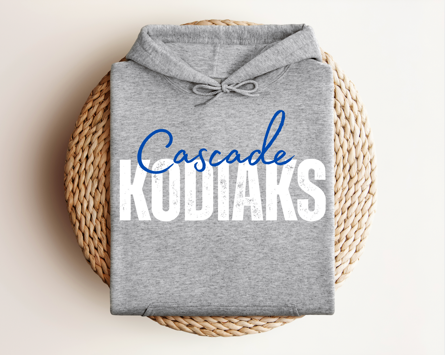 Cascade Kodiaks | Sports Grey Gildan Hoodie, Tee & Crewneck | School Mascot Apparel | Unisex Fit