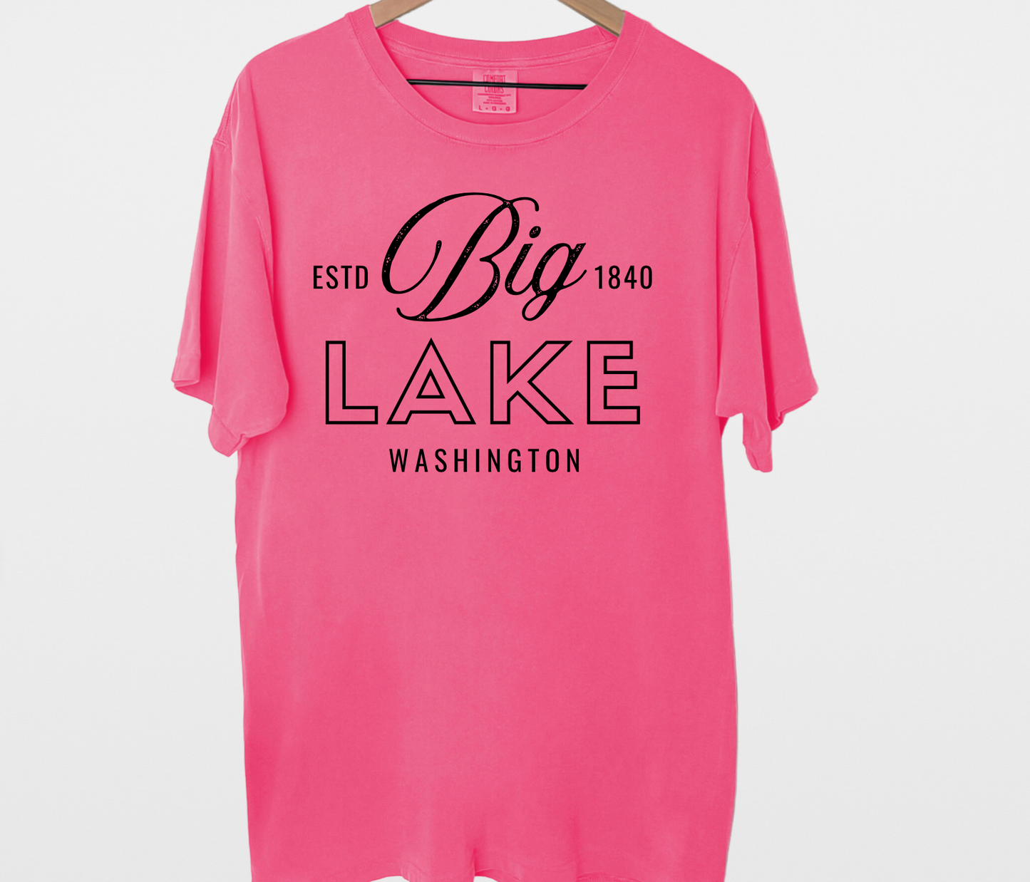 Big Lake Washington Tee | ESTD 1840 | Comfort Colors Tee | PNW | Pacific North West | Youth and Adult Sizes