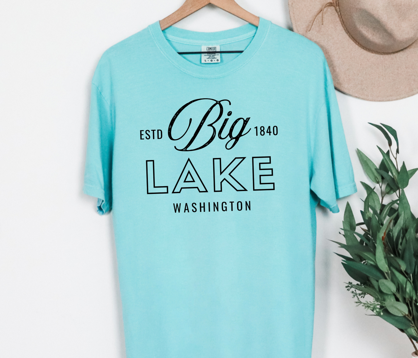 Big Lake Washington Tee | ESTD 1840 | Comfort Colors Tee | PNW | Pacific North West | Youth and Adult Sizes