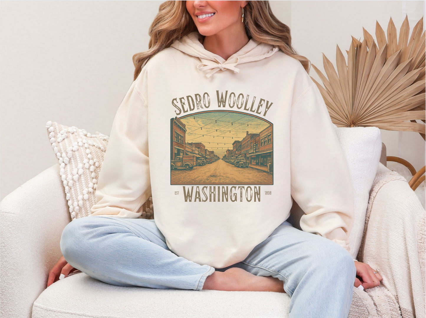 Sedro Woolley Vintage Comfort Colors Tee or Hoodie – Ivory or Pepper – Youth & Adult Sizes