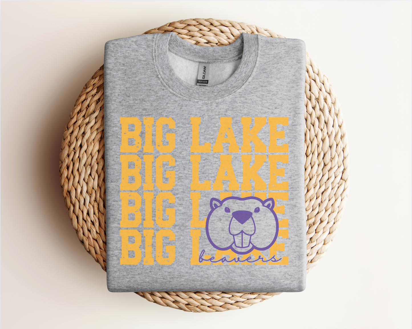 Big Lake Beavers Logo Tee, Crewneck, & Hoodie â Youth & Adult Sizes | School Spirit Wear | Gildan Apparel
