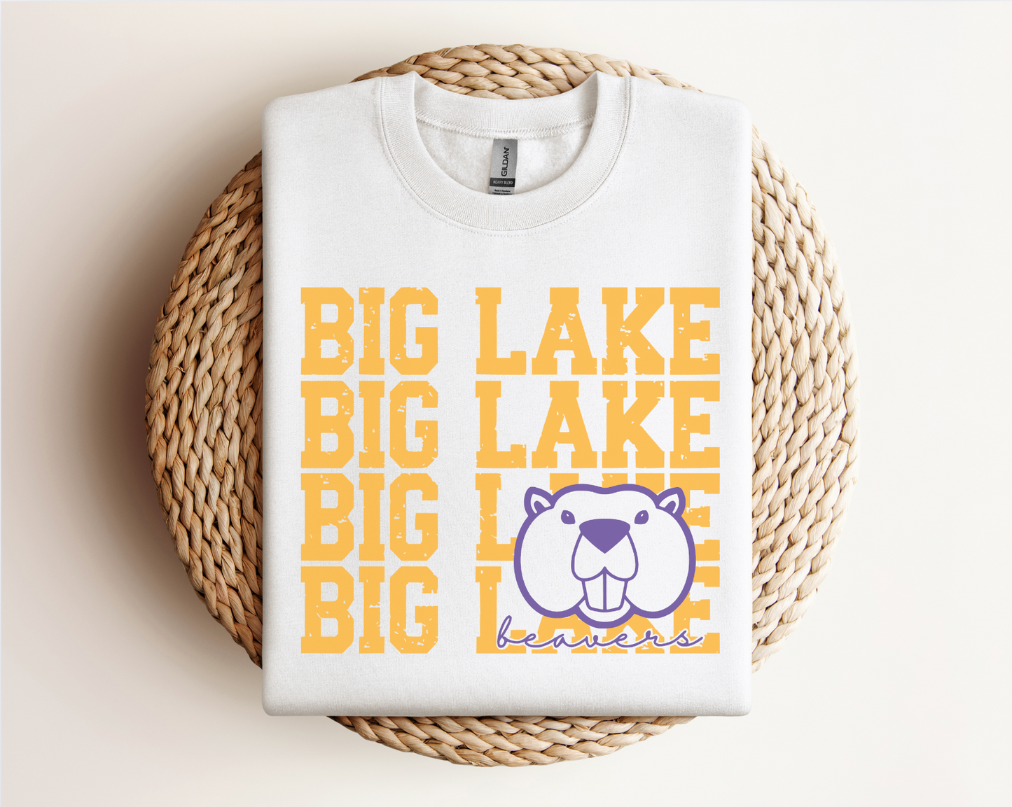 Big Lake Beavers Logo Tee, Crewneck, & Hoodie â Youth & Adult Sizes | School Spirit Wear | Gildan Apparel