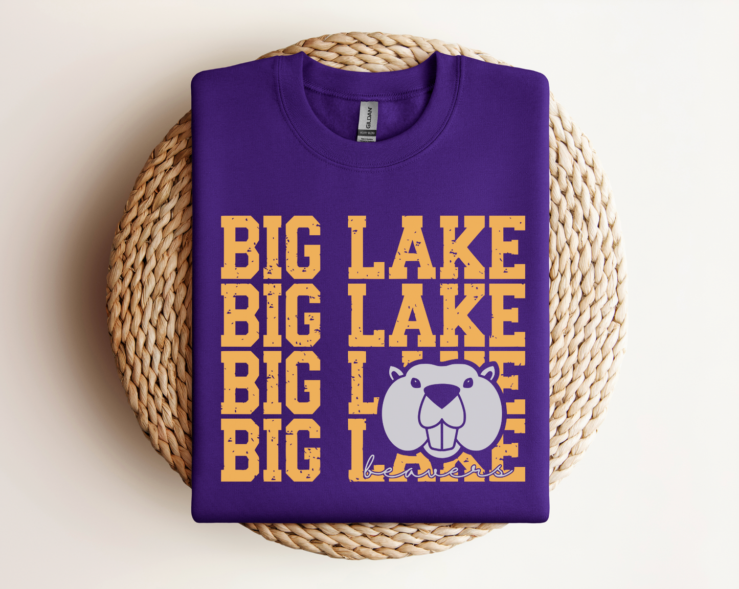 Big Lake Beavers Logo Tee, Crewneck, & Hoodie â Youth & Adult Sizes | School Spirit Wear | Gildan Apparel