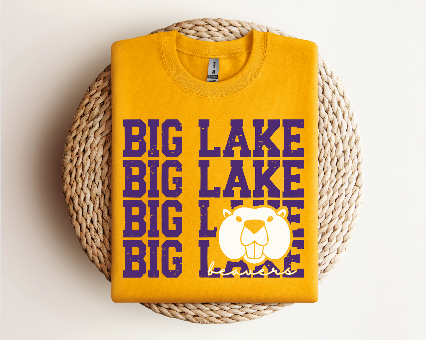 Big Lake Beavers Logo Tee, Crewneck, & Hoodie â Youth & Adult Sizes | School Spirit Wear | Gildan Apparel