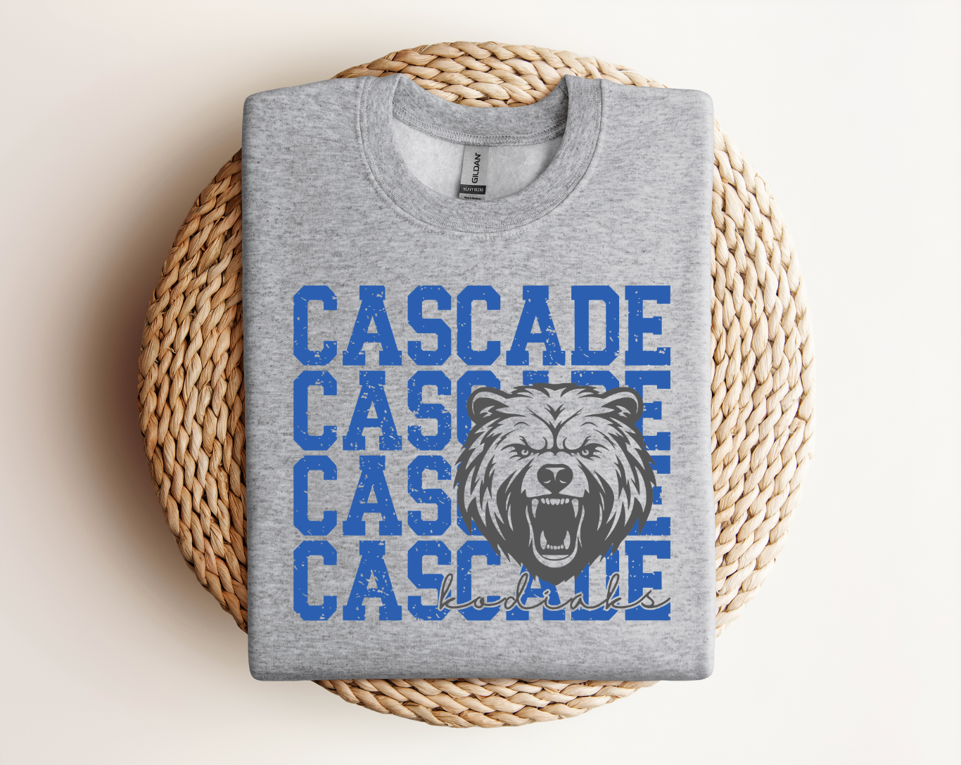 Cascade Kodiaks Logo Tee, Crewneck, & Hoodie β Youth & Adult Sizes | School Spirit Wear | Gildan Apparel