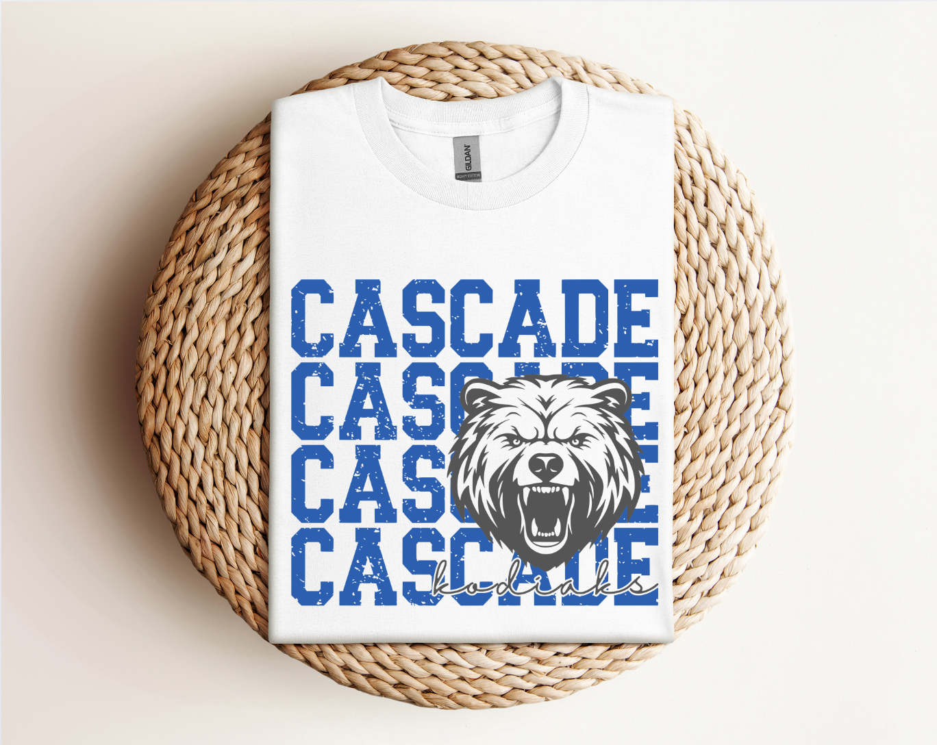 Cascade Kodiaks Logo Tee, Crewneck, & Hoodie β Youth & Adult Sizes | School Spirit Wear | Gildan Apparel