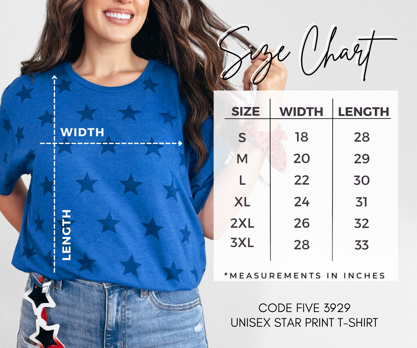 USA Stars T-Shirt β Royal Blue Patriotic Tee for 4th of July | Adult & Youth Sizes