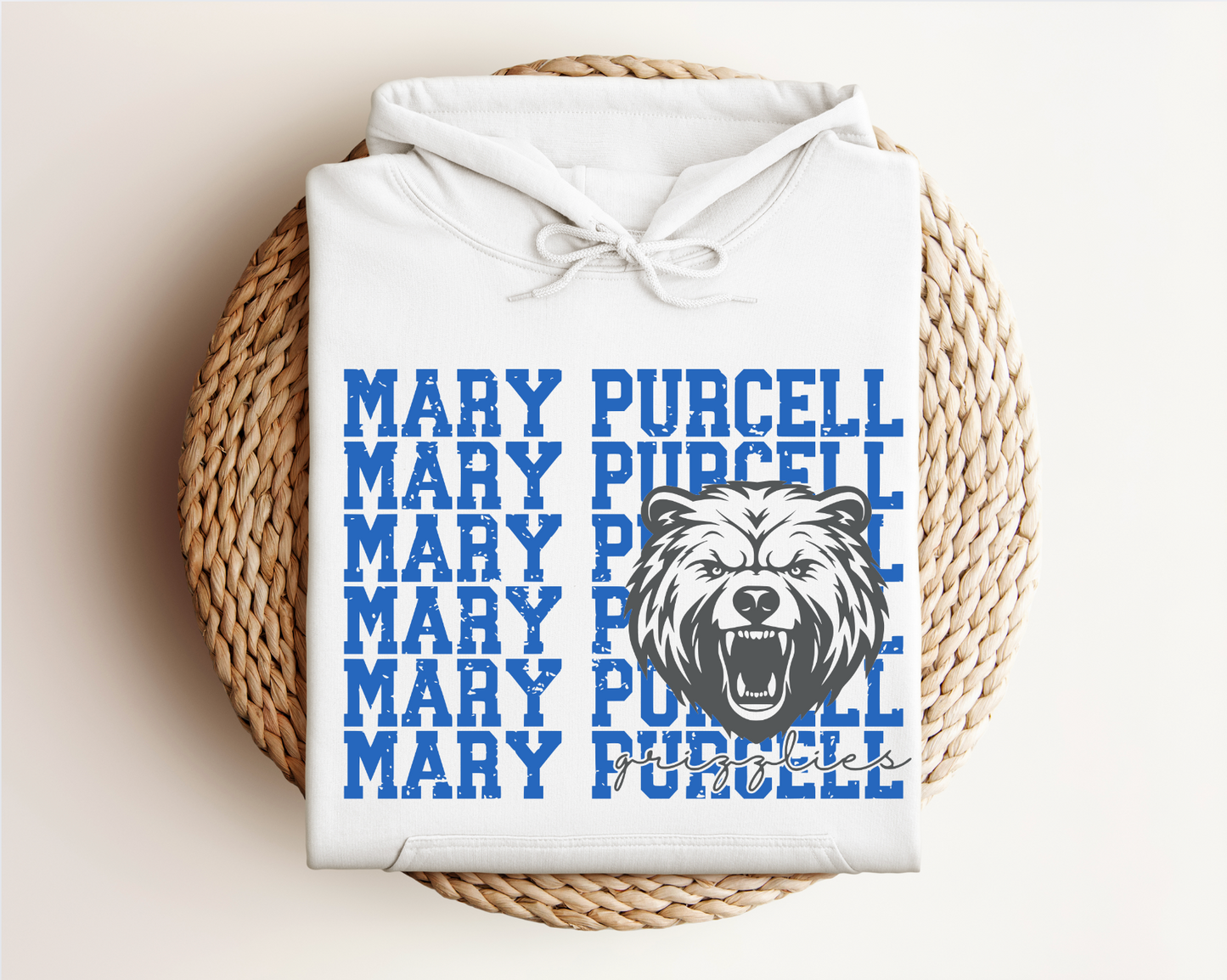 Mary Purcell Grizzlies Logo Tee, Crewneck, & Hoodie β Youth & Adult Sizes | School Spirit Wear | Gildan Apparel