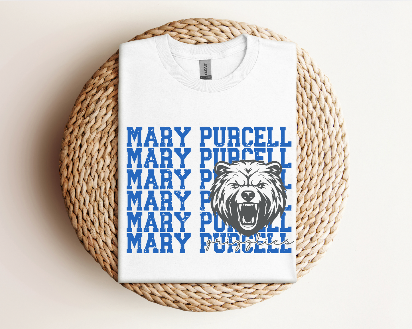 Mary Purcell Grizzlies Logo Tee, Crewneck, & Hoodie β Youth & Adult Sizes | School Spirit Wear | Gildan Apparel