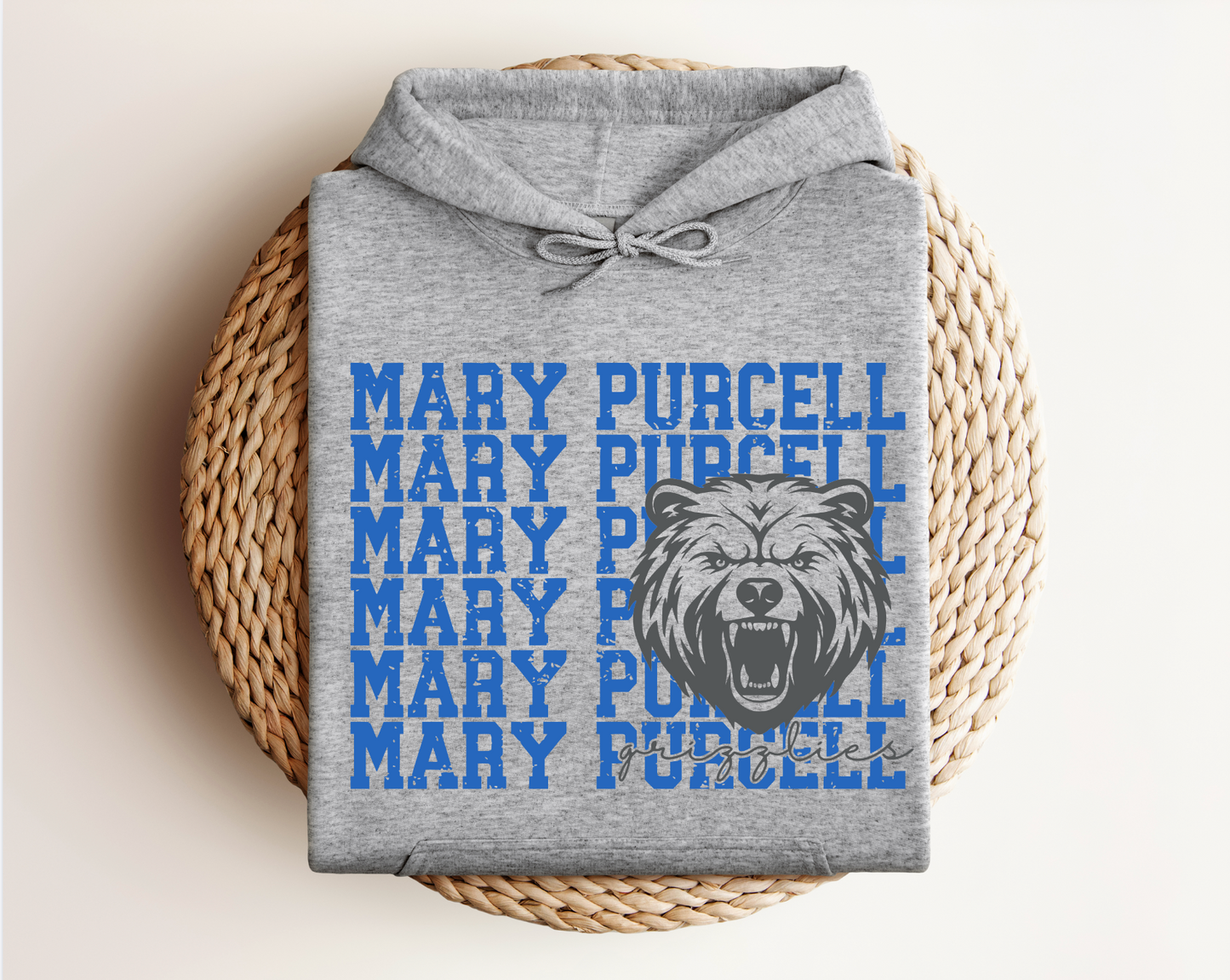 Mary Purcell Grizzlies Logo Tee, Crewneck, & Hoodie β Youth & Adult Sizes | School Spirit Wear | Gildan Apparel
