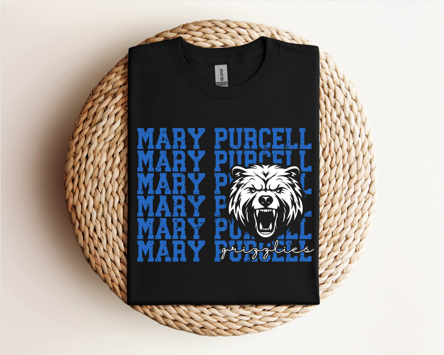 Mary Purcell Grizzlies Logo Tee, Crewneck, & Hoodie β Youth & Adult Sizes | School Spirit Wear | Gildan Apparel