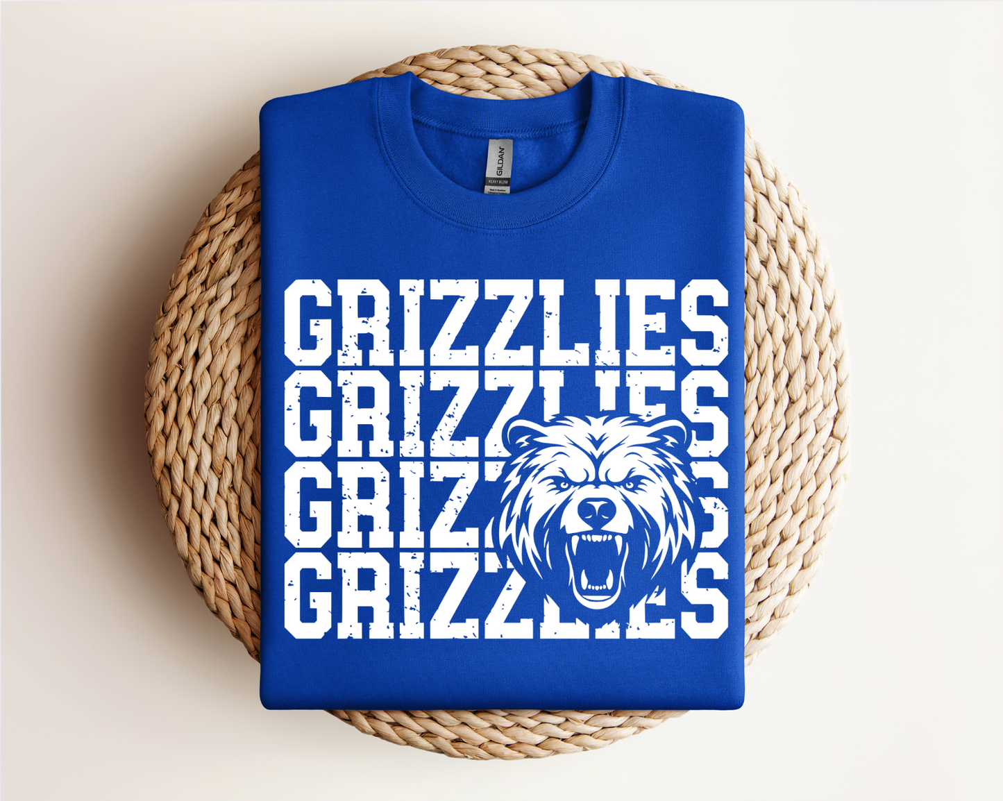 Grizzlies Logo Tee, Crewneck, & Hoodie – Youth & Adult Sizes | School Spirit Wear | Gildan Apparel (Copy)