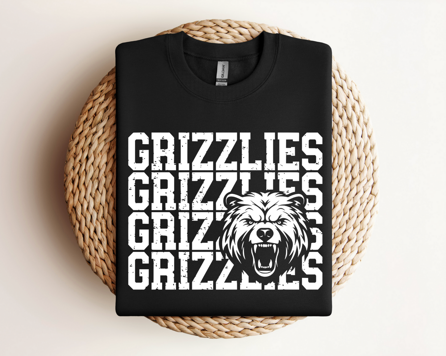 Grizzlies Logo Tee, Crewneck, & Hoodie – Youth & Adult Sizes | School Spirit Wear | Gildan Apparel (Copy)