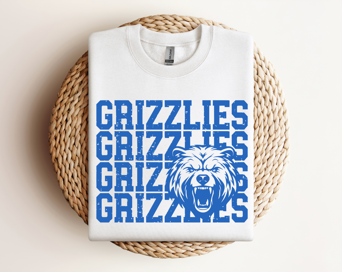 Grizzlies Logo Tee, Crewneck, & Hoodie – Youth & Adult Sizes | School Spirit Wear | Gildan Apparel (Copy)