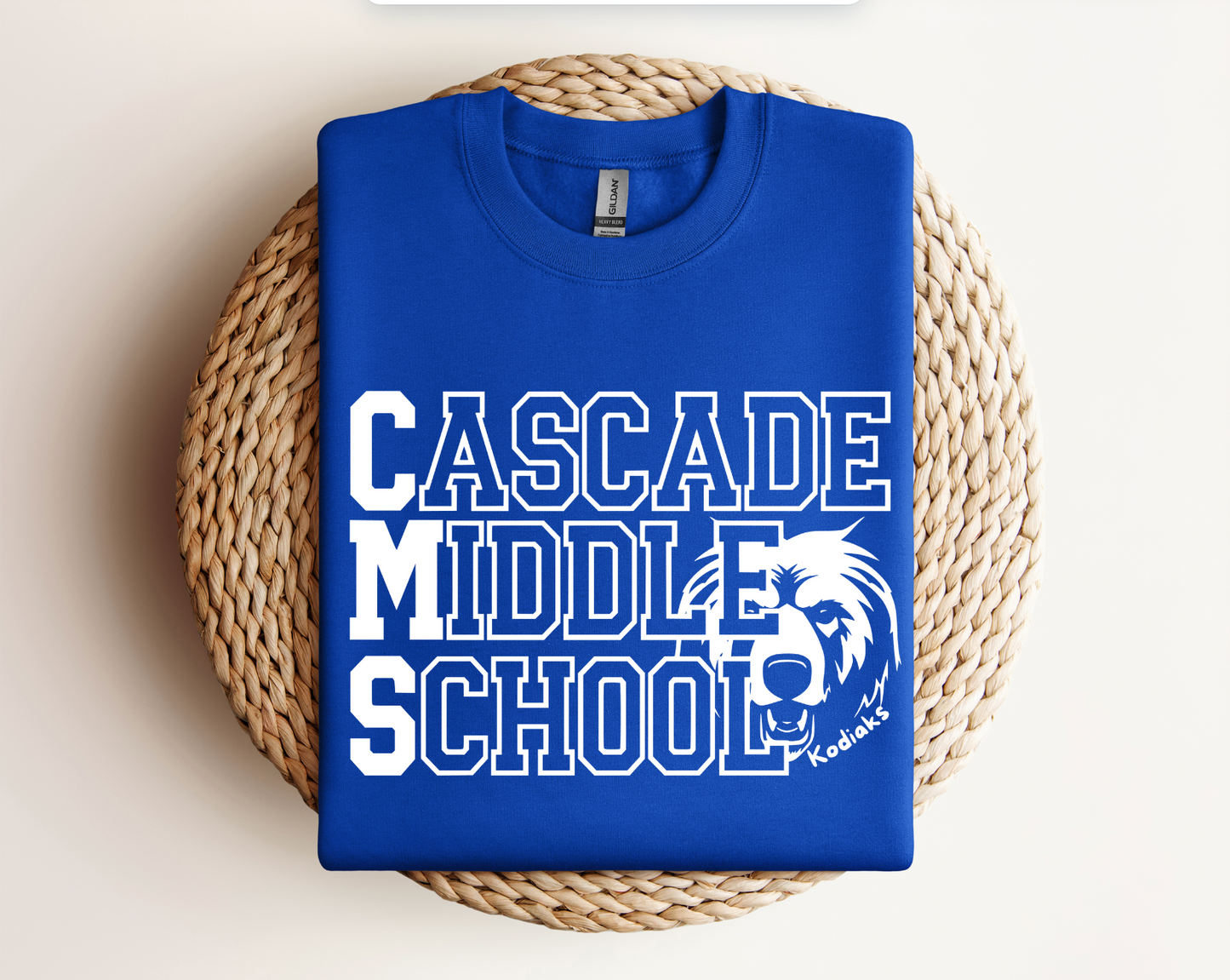CMS Kodiaks Tee, Hoodie, or Crewneck β Cascade Middle School Spirit Wear | Youth & Adult Sizes