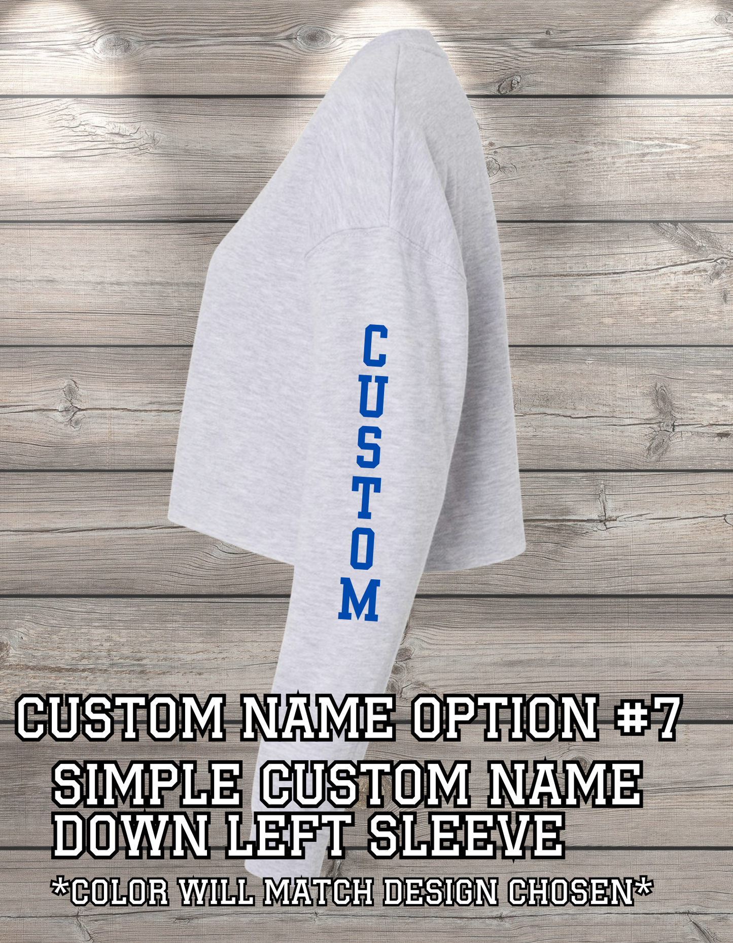 Custom Crop Crewneck Sweatshirt – Personalized & Printed Just for You