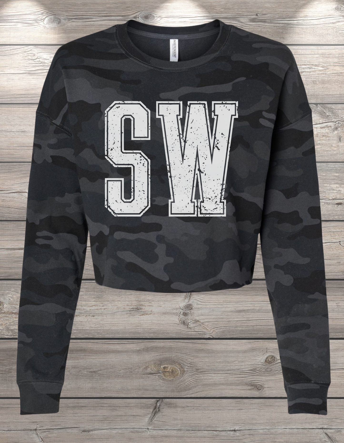 SW | Sedro Woolley Crop Crewneck Sweatshirt – Independent Trading Co. | Optional Name on Back or Sleeve