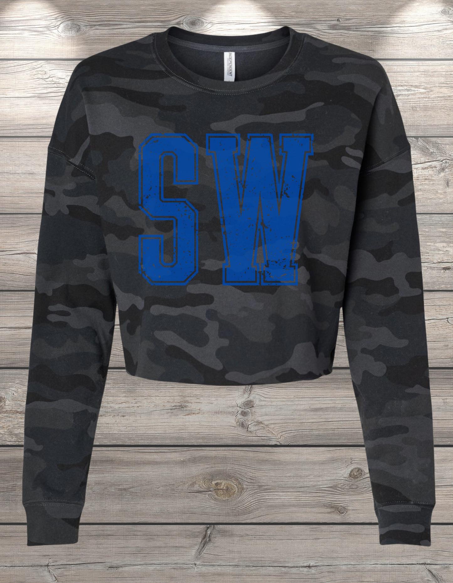 SW | Sedro Woolley Crop Crewneck Sweatshirt – Independent Trading Co. | Optional Name on Back or Sleeve