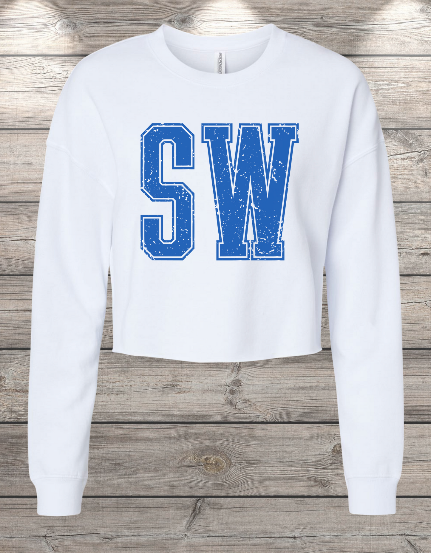 SW | Sedro Woolley Crop Crewneck Sweatshirt – Independent Trading Co. | Optional Name on Back or Sleeve