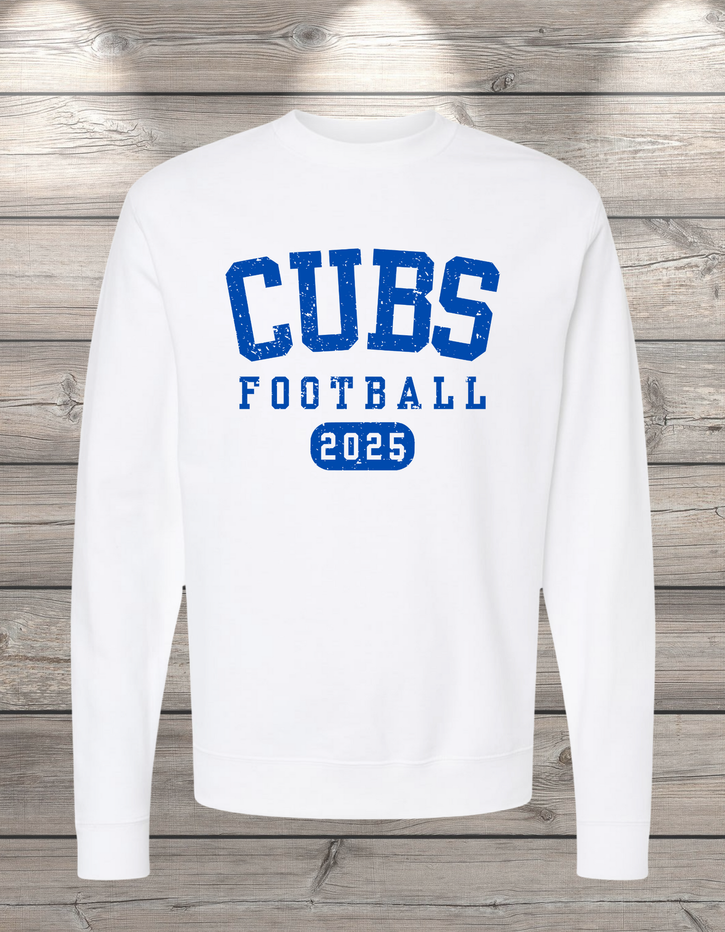 CUBS Football | Sedro Woolley Cubs Football Unisex Crewneck Sweatshirt – Independent Trading Co. | Optional Name on Back or Sleeve