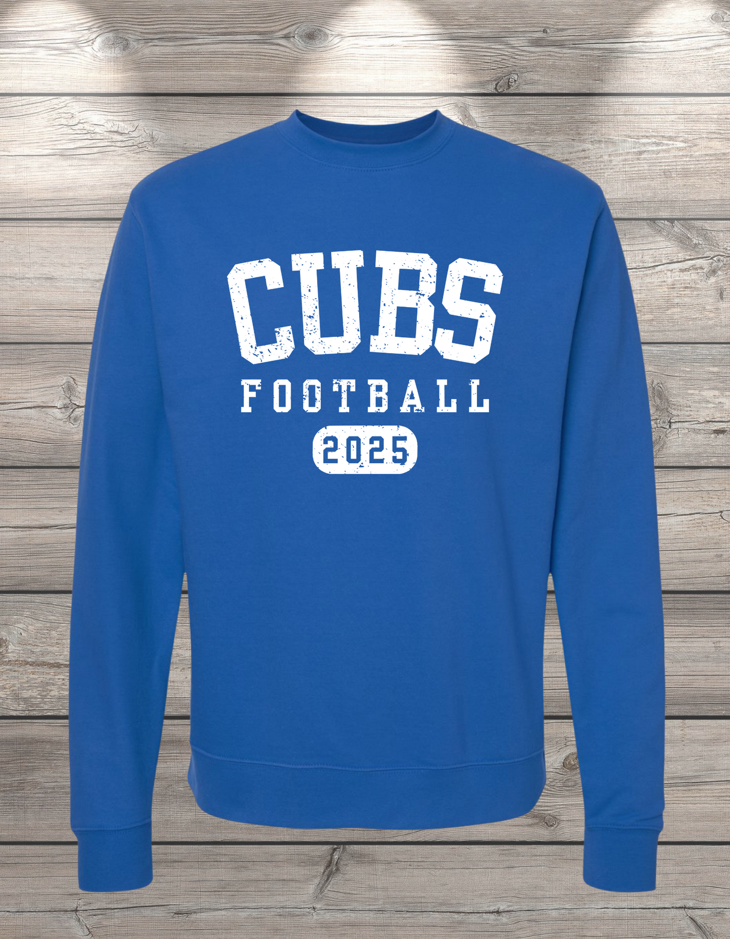 CUBS Football | Sedro Woolley Cubs Football Unisex Crewneck Sweatshirt – Independent Trading Co. | Optional Name on Back or Sleeve
