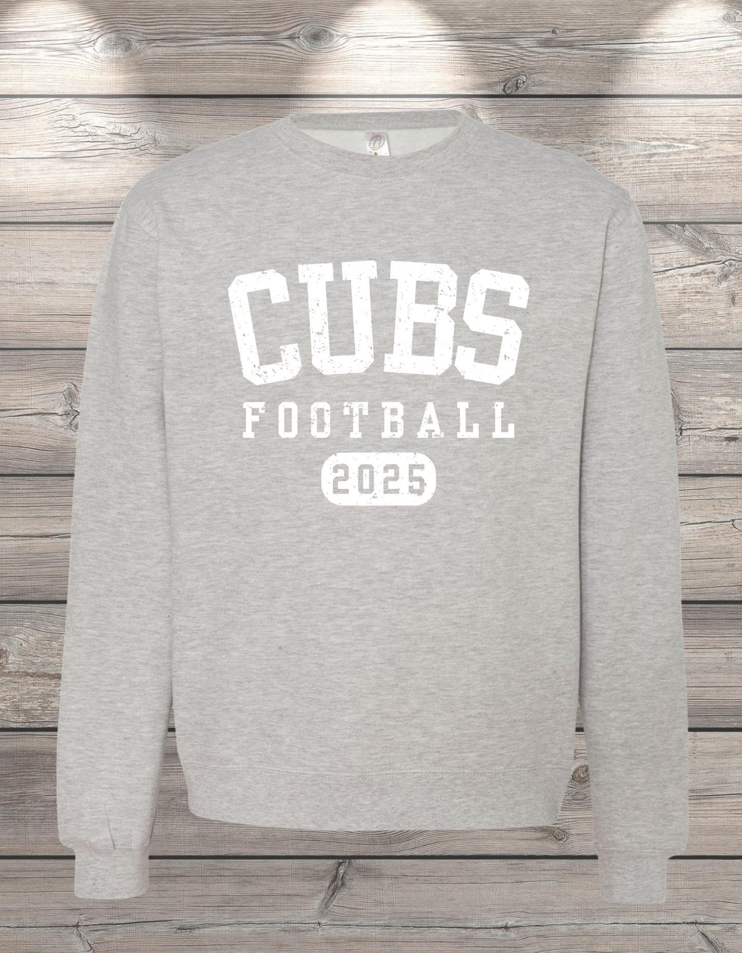 CUBS Football | Sedro Woolley Cubs Football Unisex Crewneck Sweatshirt – Independent Trading Co. | Optional Name on Back or Sleeve