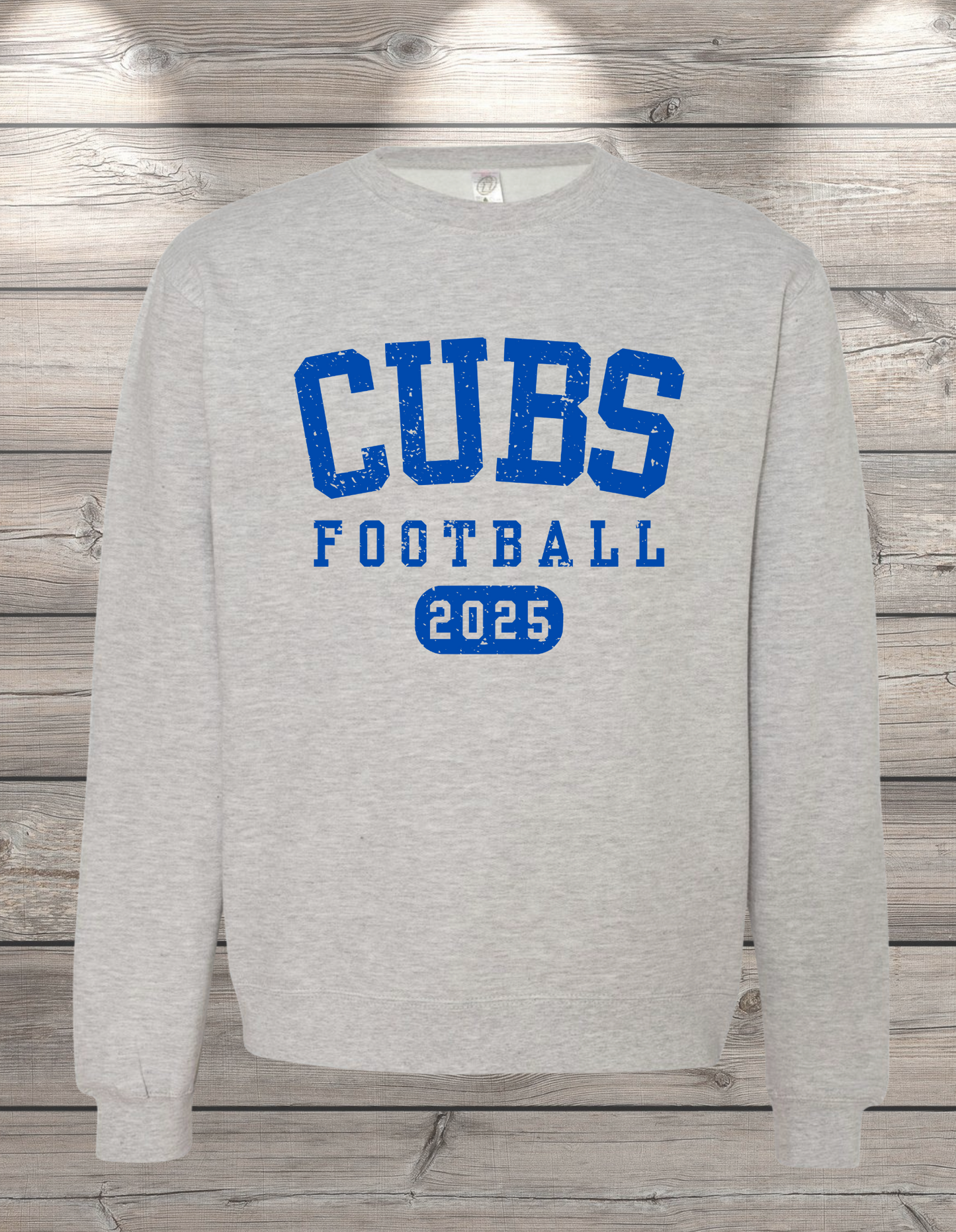 CUBS Football | Sedro Woolley Cubs Football Unisex Crewneck Sweatshirt – Independent Trading Co. | Optional Name on Back or Sleeve
