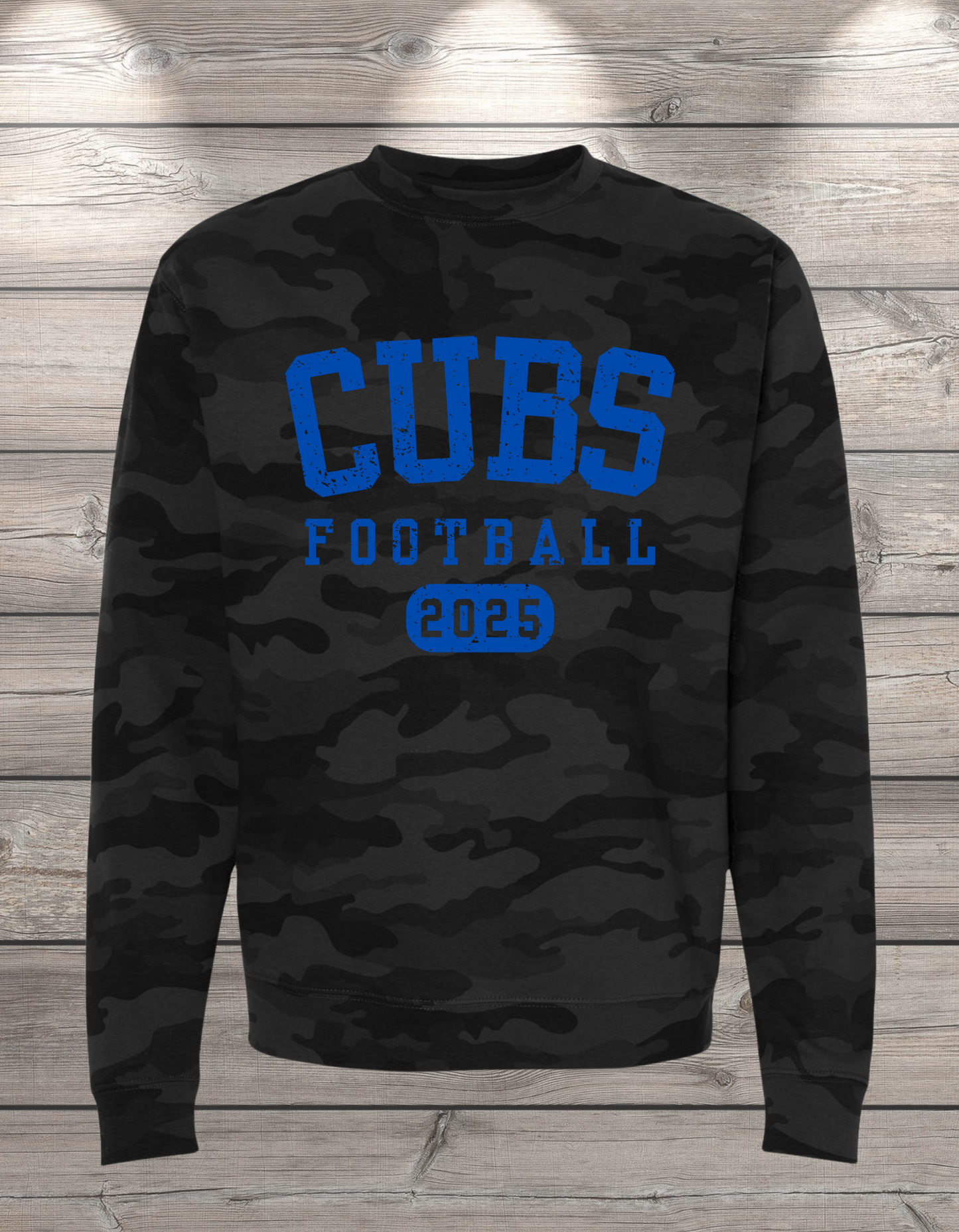 CUBS Football | Sedro Woolley Cubs Football Unisex Crewneck Sweatshirt – Independent Trading Co. | Optional Name on Back or Sleeve