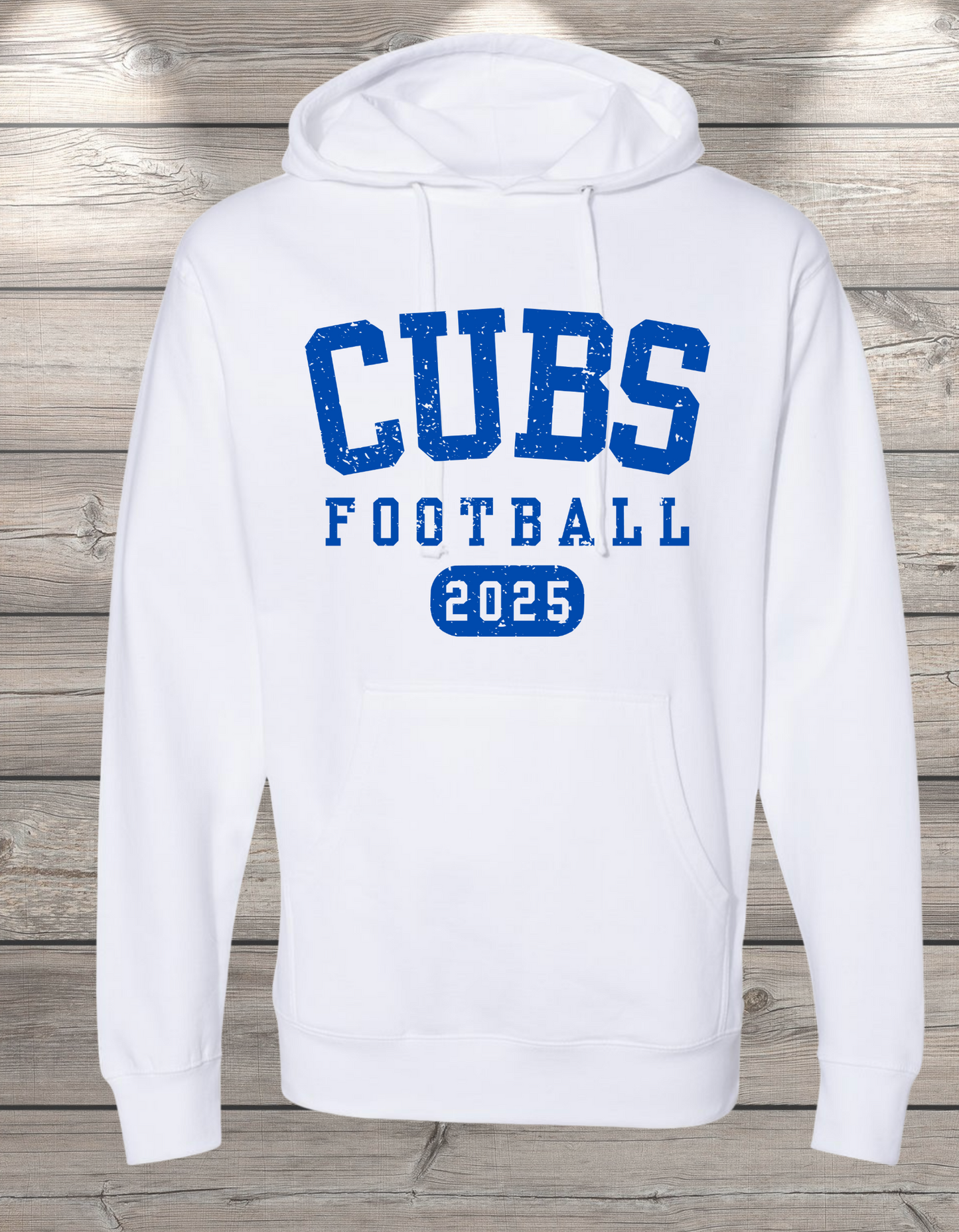 CUBS Football | Sedro Woolley Cubs Football Unisex Hoodie Sweatshirt – Independent Trading Co. | Optional Name on Back or Sleeve