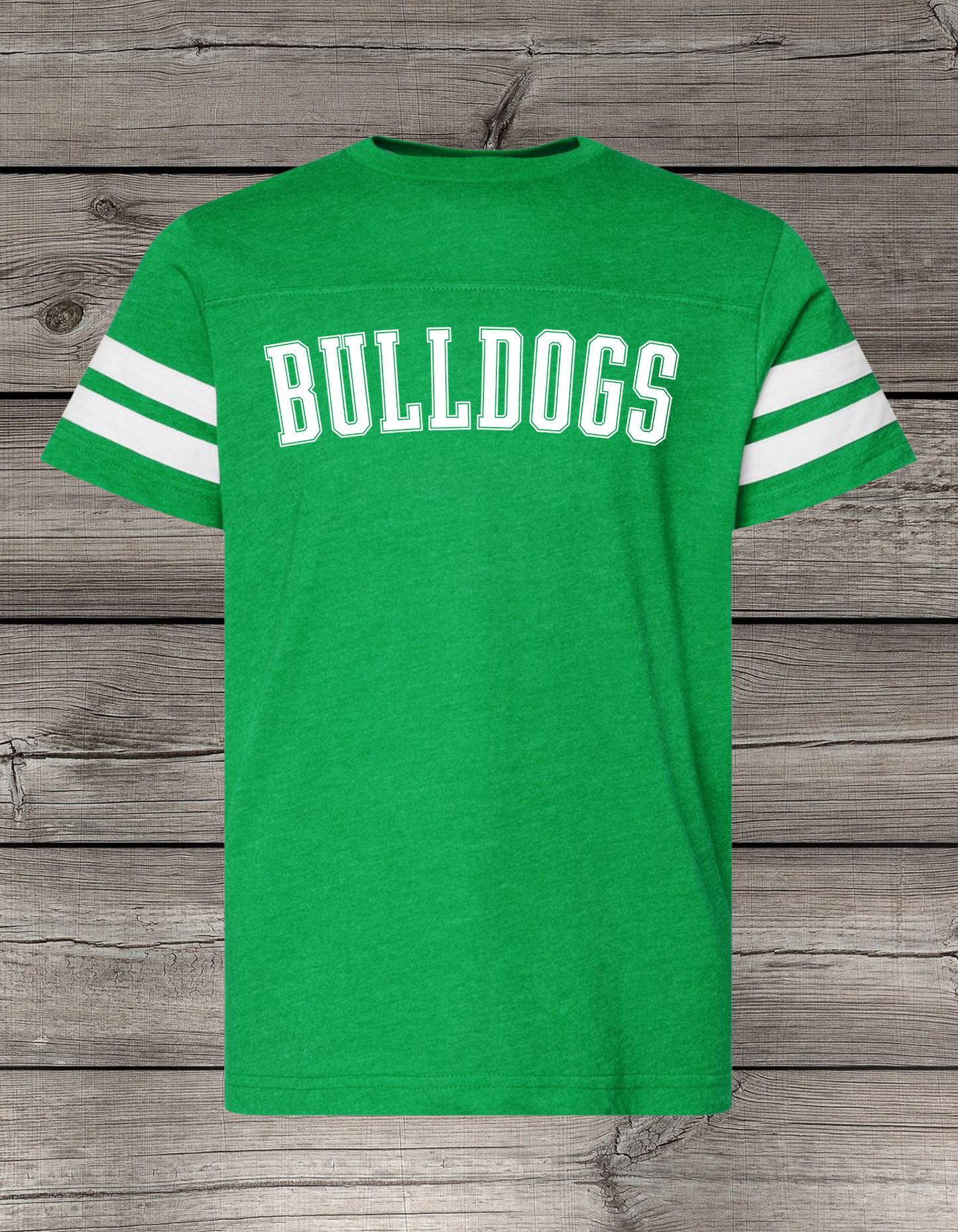 Bulldogs Jersey-Style Spirit Tee – Women’s V-Neck & Youth Crew Neck