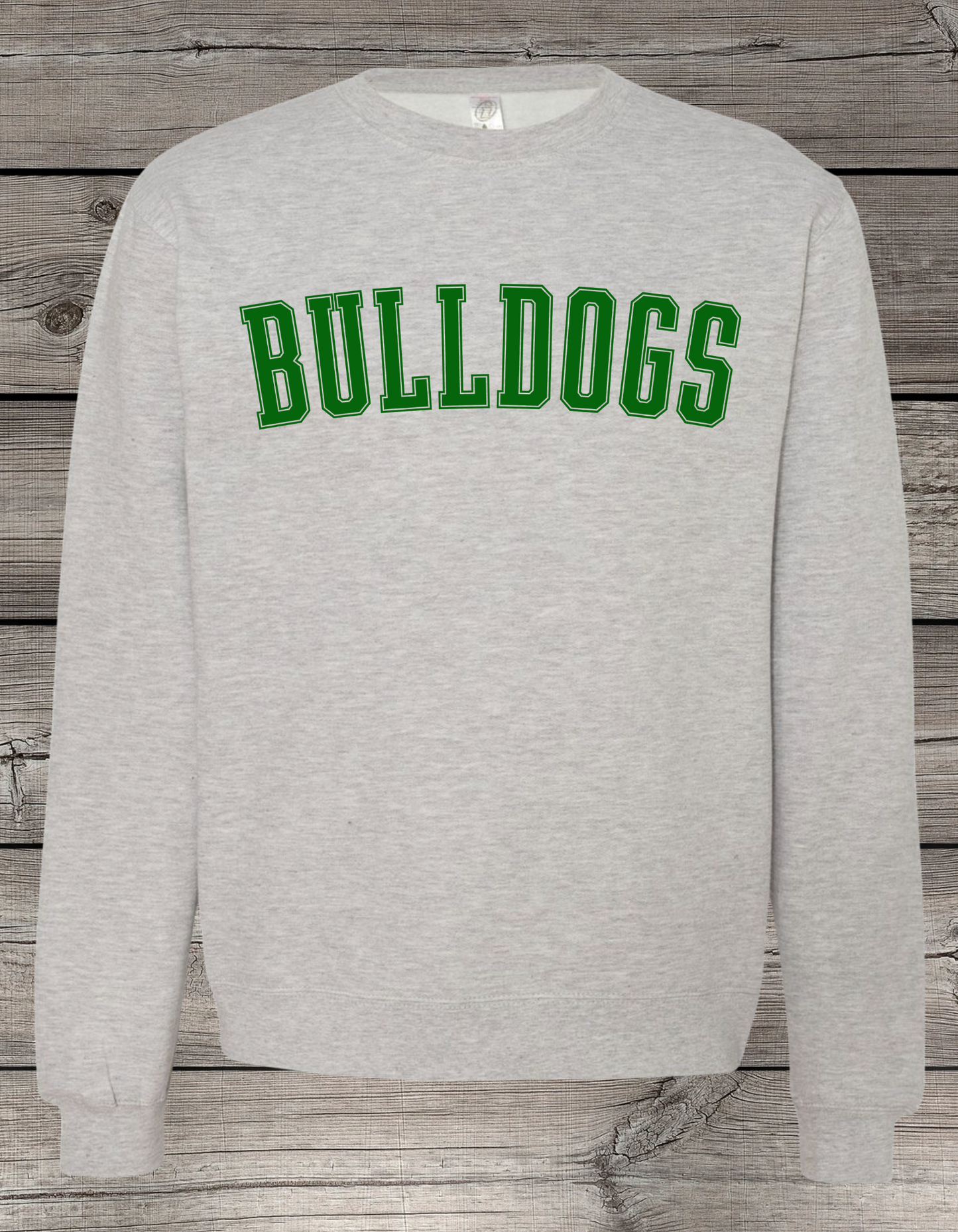 BULLDOGS | Mount Vernon Bulldogs Unisex Crewneck Sweatshirt – Independent Trading Co. | Optional Name on Back or Sleeve