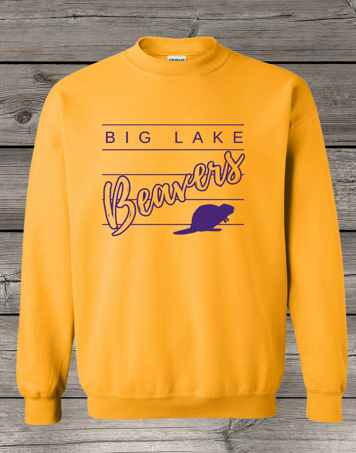 Big Lake Elementary Crewneck Sweatshirt | Youth & Adult Sizes | Lined Big Lake Beavers