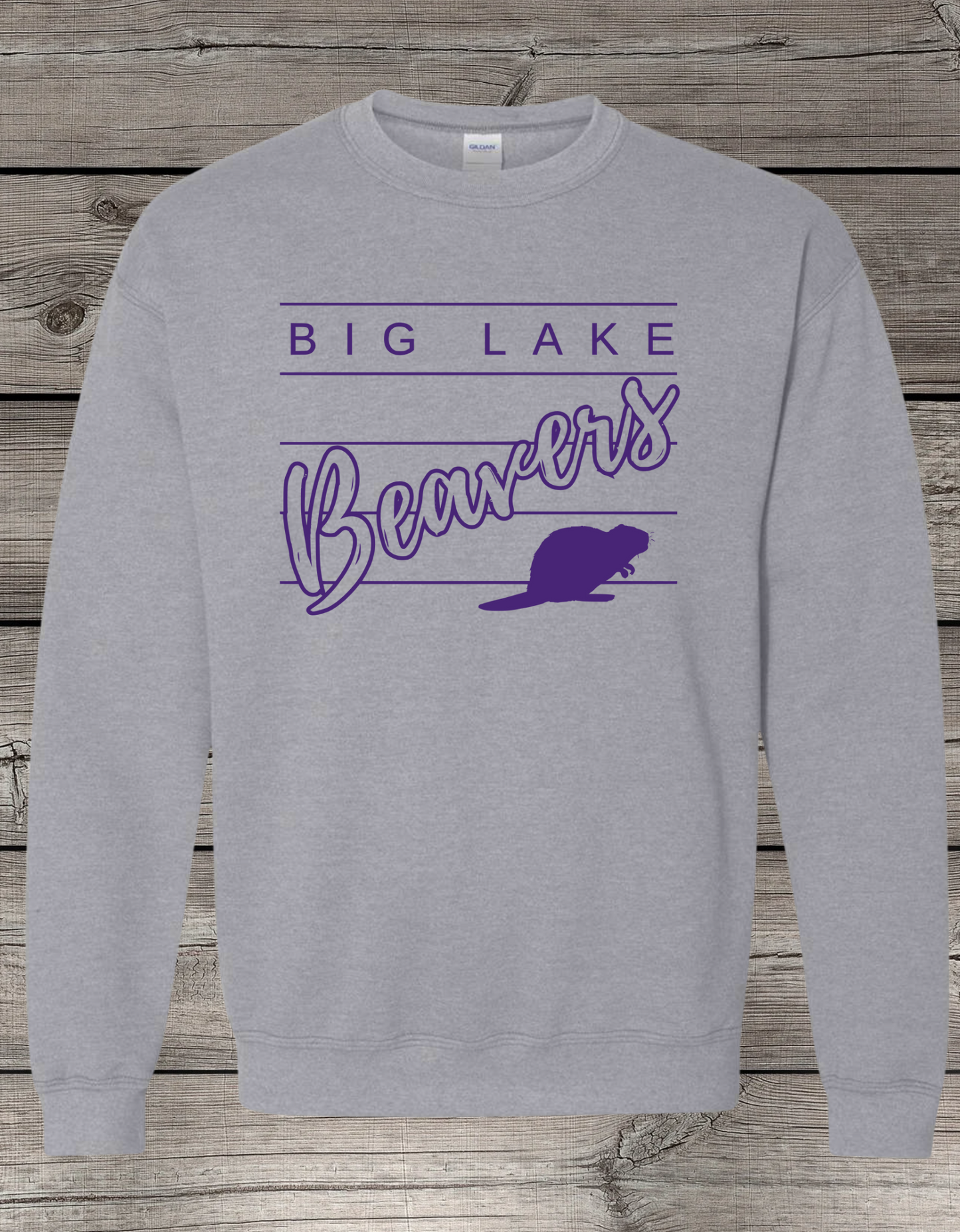 Big Lake Elementary Crewneck Sweatshirt | Youth & Adult Sizes | Lined Big Lake Beavers
