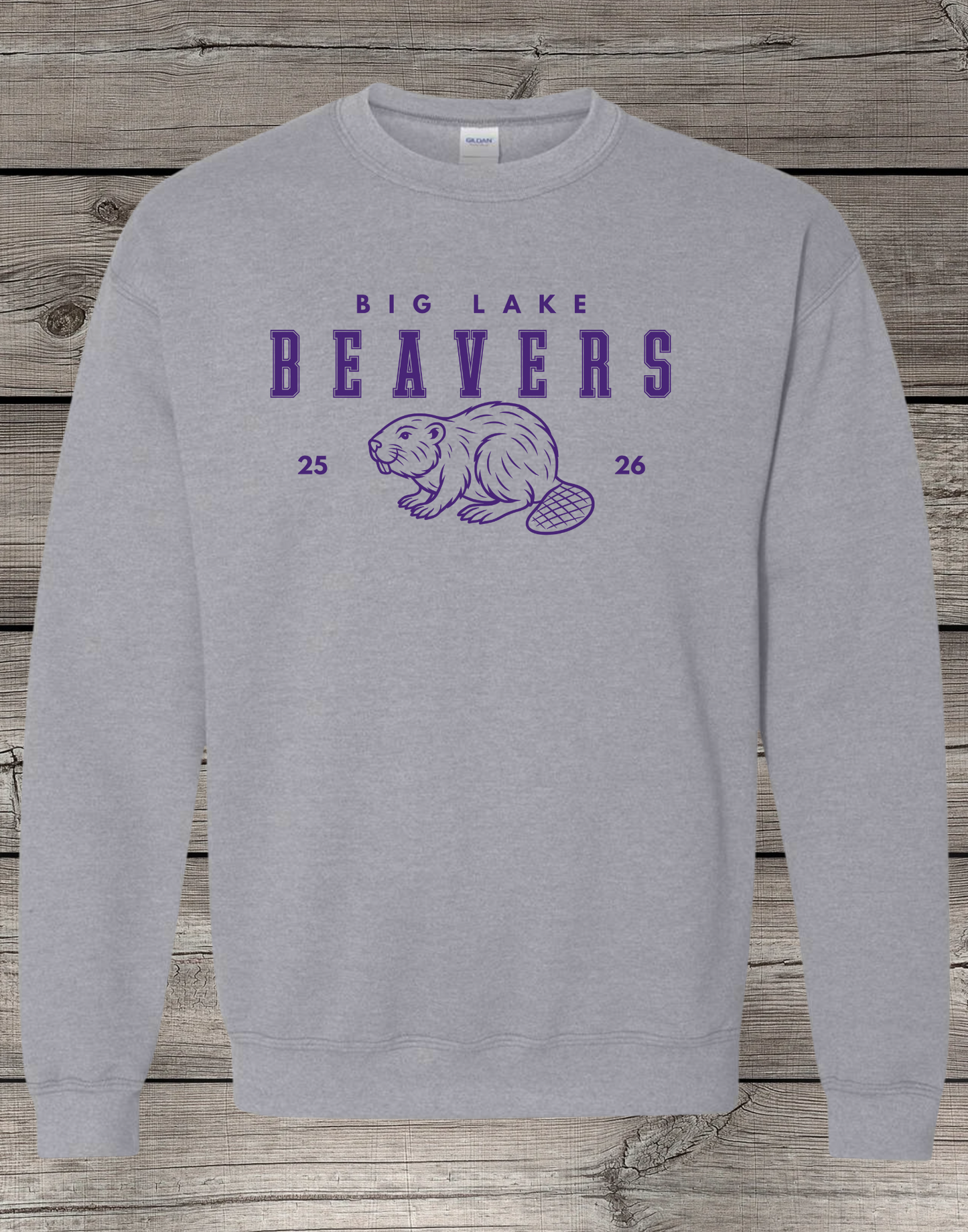 Big Lake Elementary Crewneck Sweatshirt | Youth & Adult Sizes | Big Lake Beavers 25/26