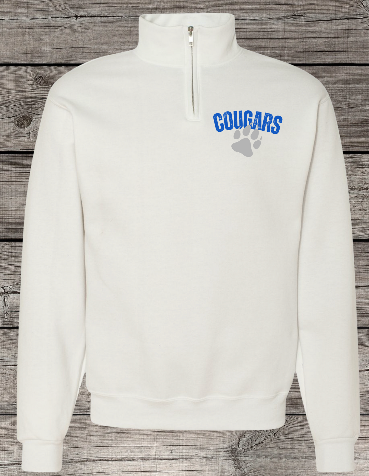 Cougars ¼ Zip Pullover – Central Cougars Paw
