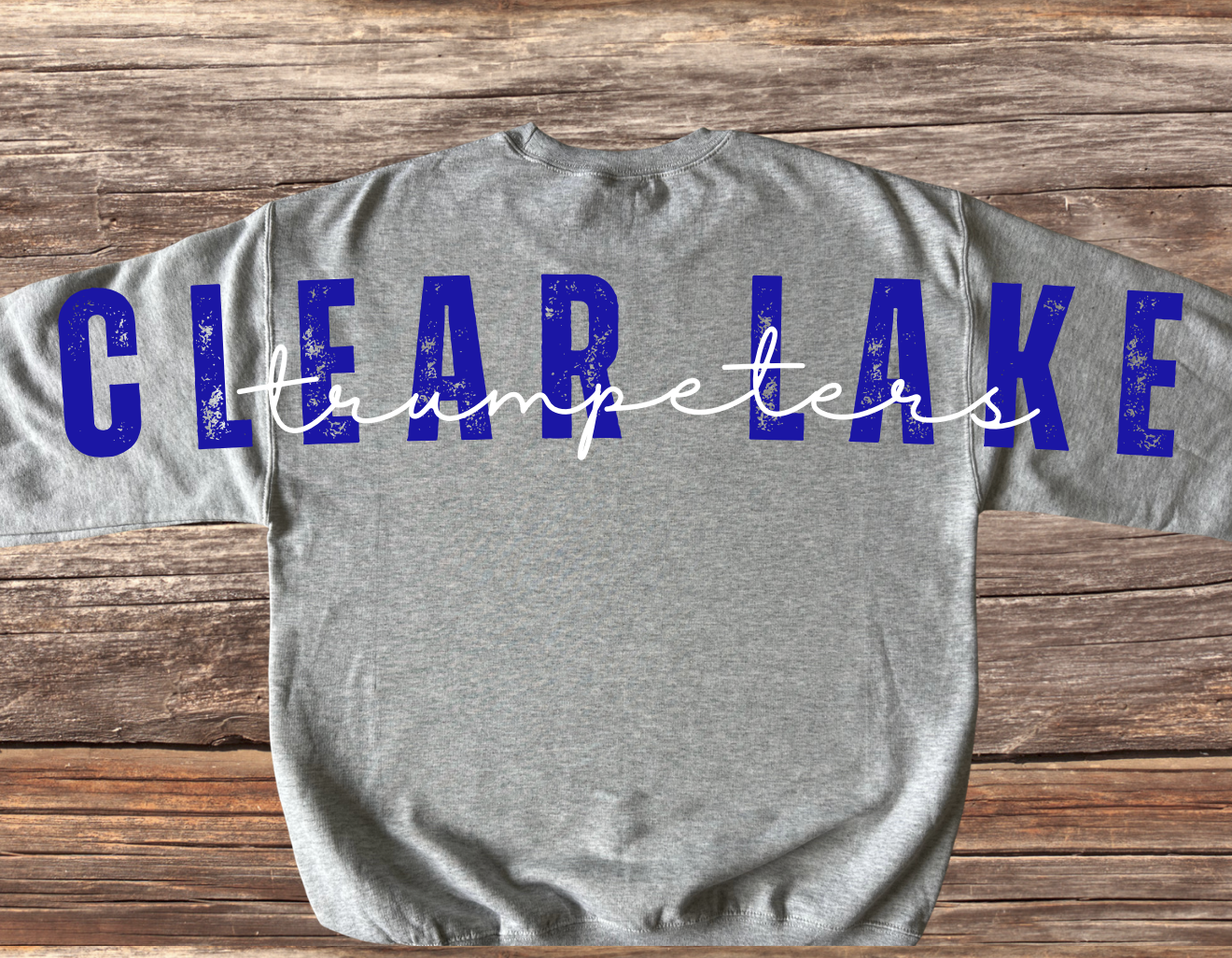 Clear Lake Trumpeters Large Back Design Crewneck