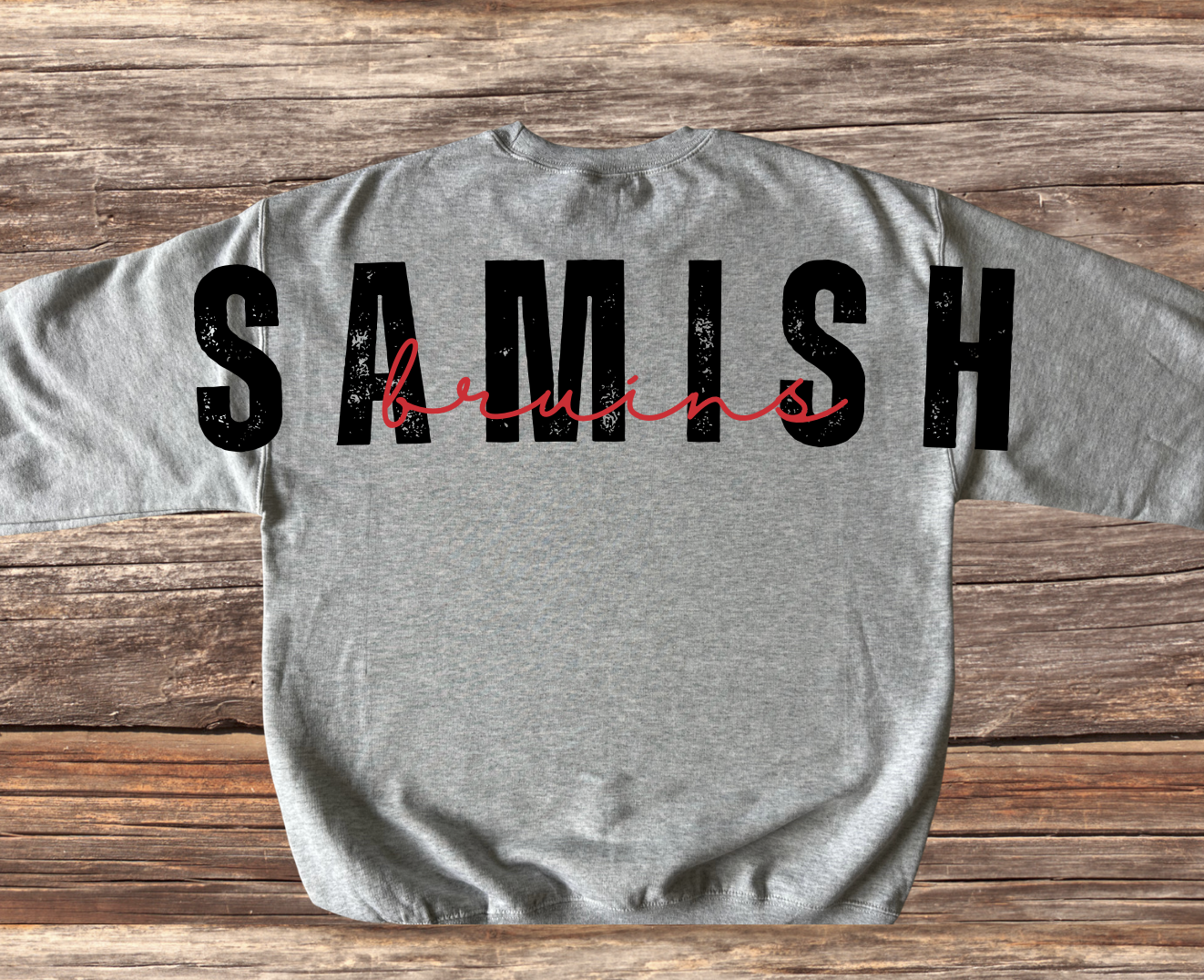 Samish Bruins Large Back Design Crewneck