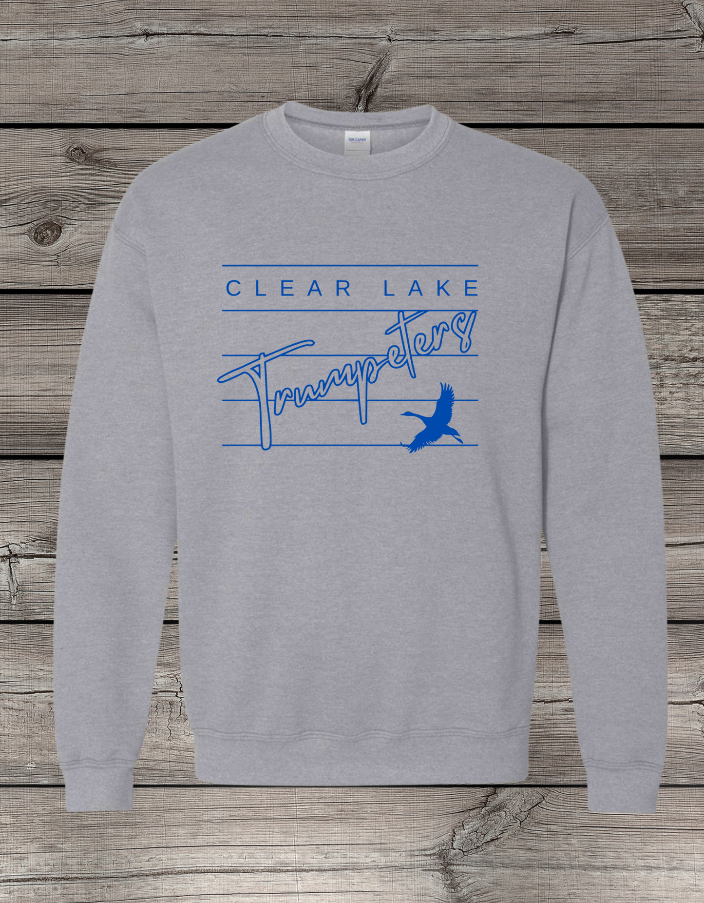 Clearlake Trumpeters Crewneck Sweatshirt | School Spirit Wear | Youth & Adult Sizes | Lined