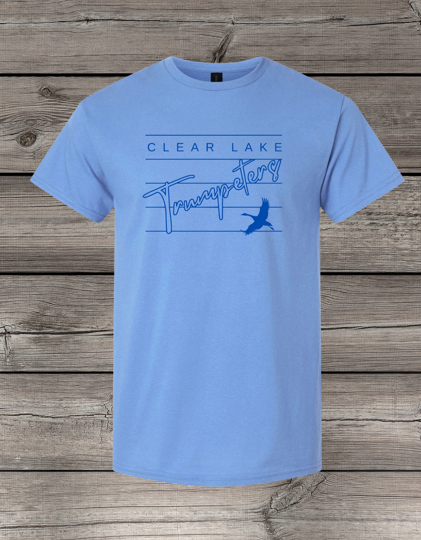 Clearlake Trumpeters T-Shirt | School Spirit Wear | Youth & Adult Sizes | Trumpeters Lined