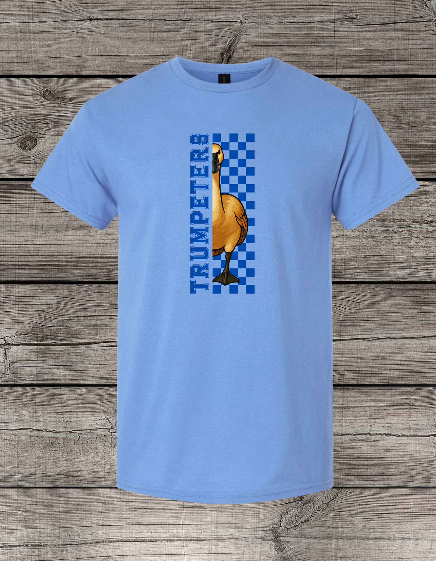 Clearlake Trumpeters T-Shirt | School Spirit Wear | Youth & Adult Sizes | Trumpeters Checkered