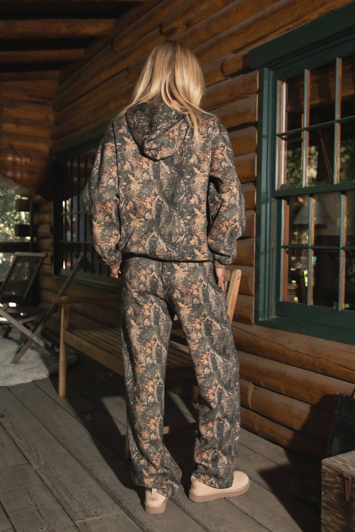 BAYOU Dark Woodland Camo Cloud Fleece Sweatpants
