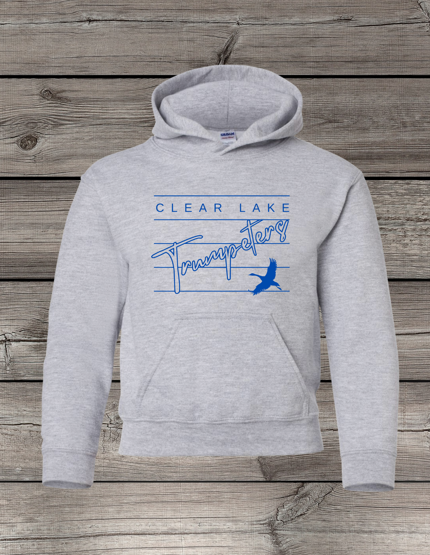 Clearlake Trumpeters Hoodie | School Spirit Wear | Youth & Adult Sizes | Trumpeters Lined