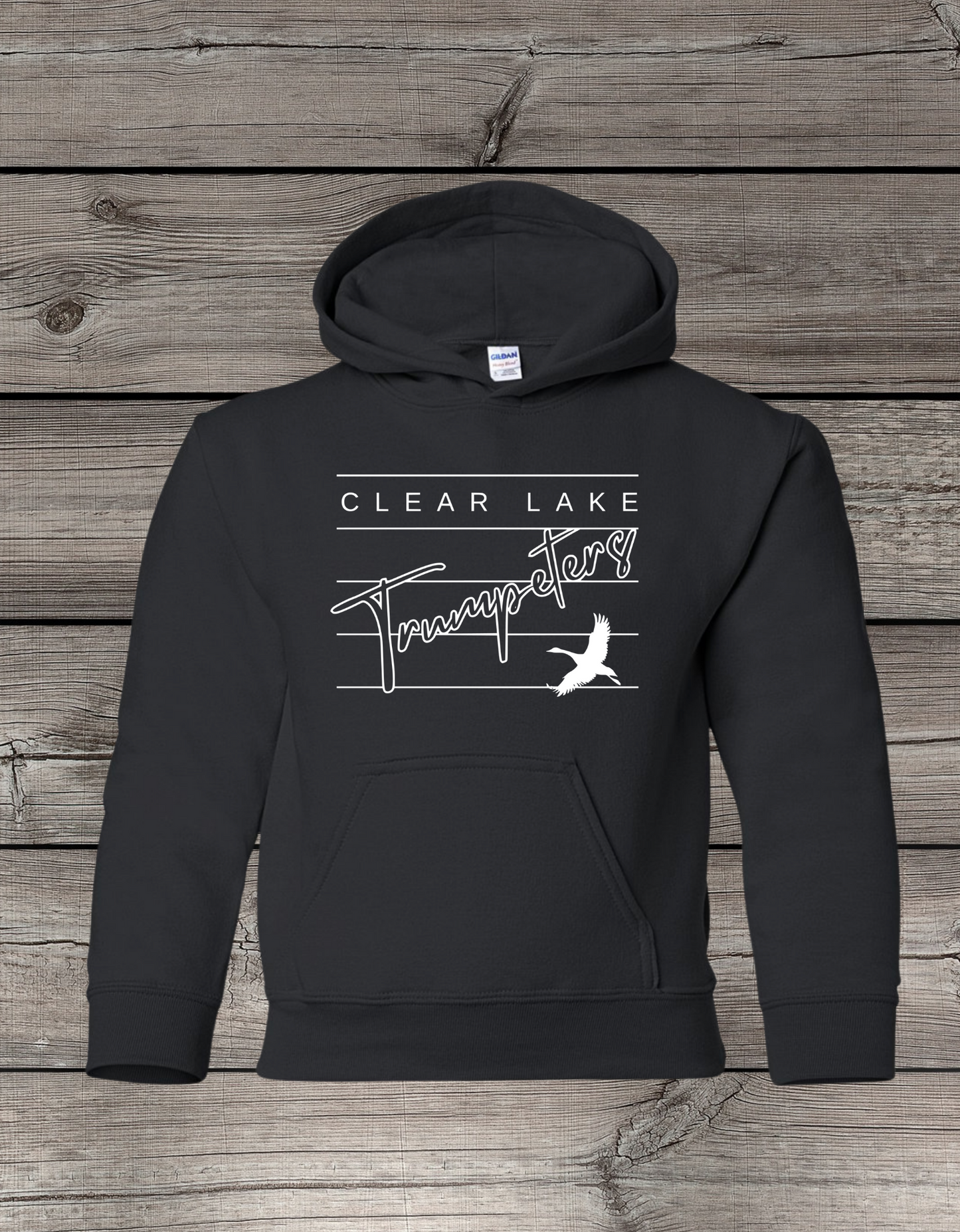 Clearlake Trumpeters Hoodie | School Spirit Wear | Youth & Adult Sizes | Trumpeters Lined