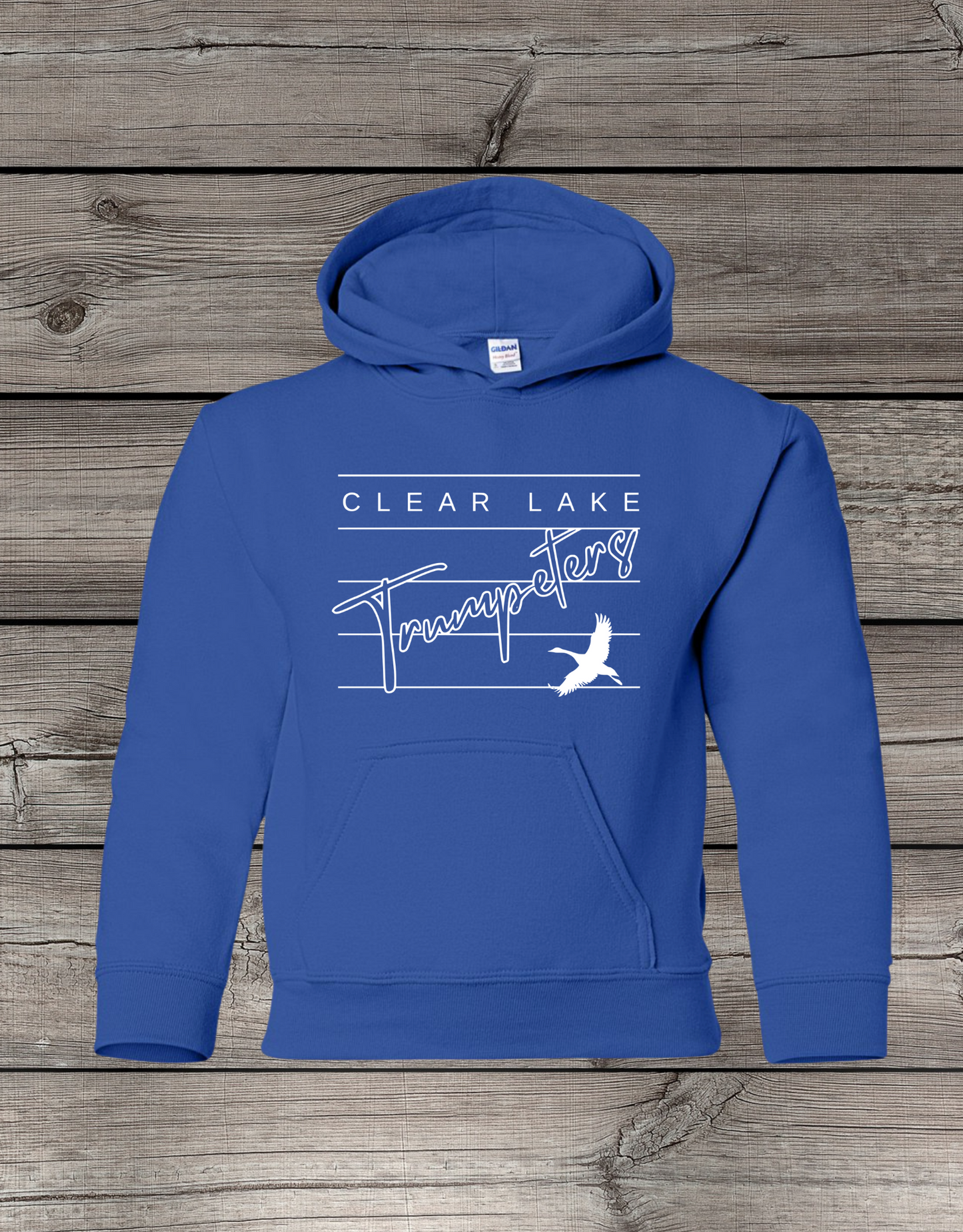 Clearlake Trumpeters Hoodie | School Spirit Wear | Youth & Adult Sizes | Trumpeters Lined