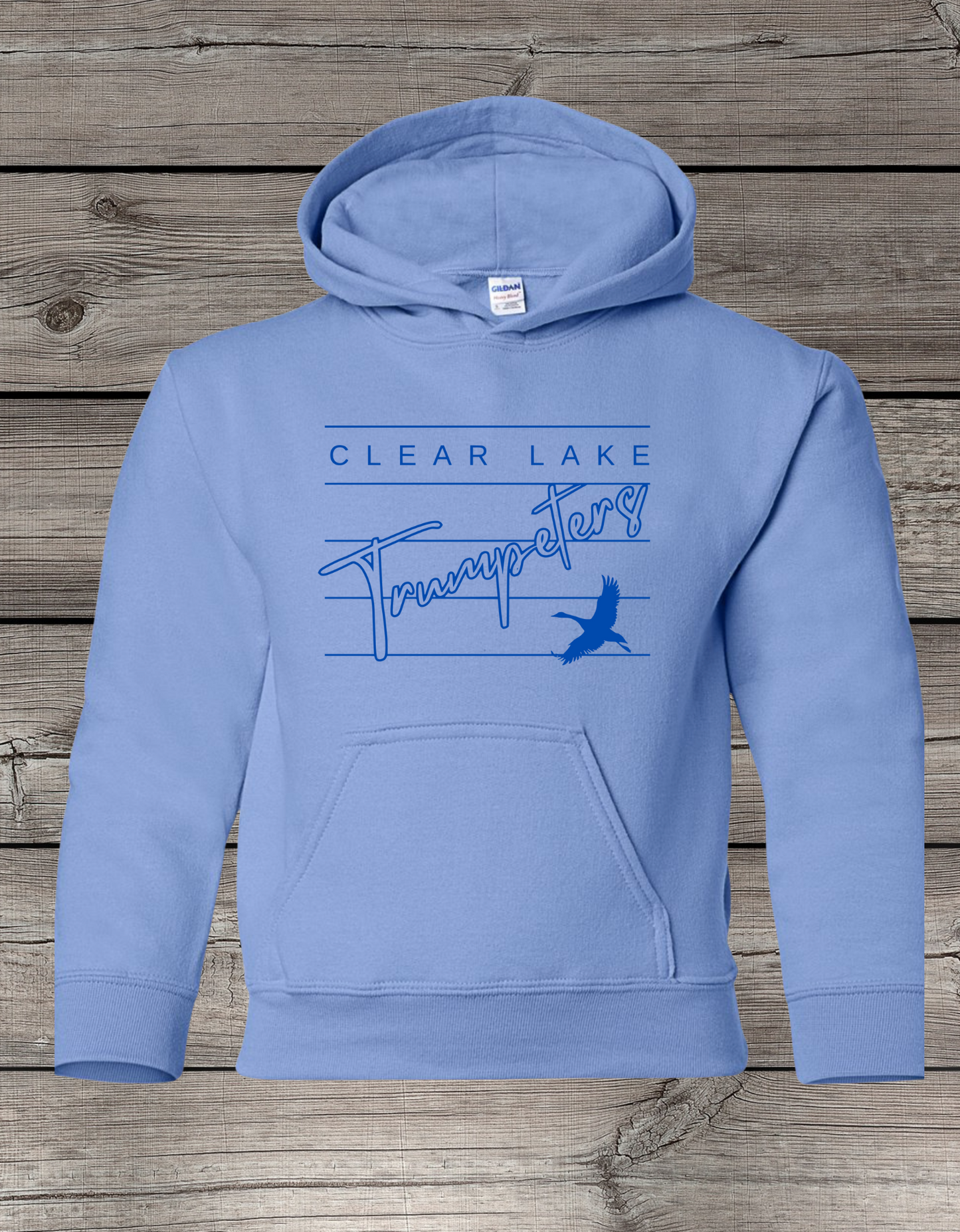 Clearlake Trumpeters Hoodie | School Spirit Wear | Youth & Adult Sizes | Trumpeters Lined